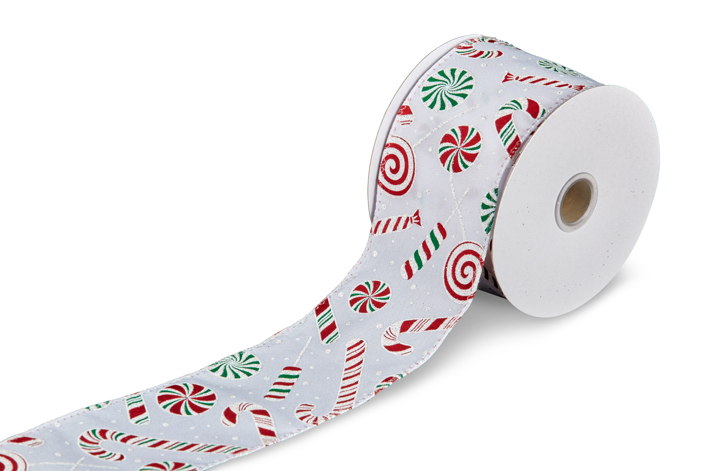 Christmas Decorators Ribbon with Candy Pattern, 910cmL | Swish ...
